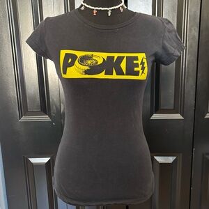 POKE Graphic Black Women's Tee